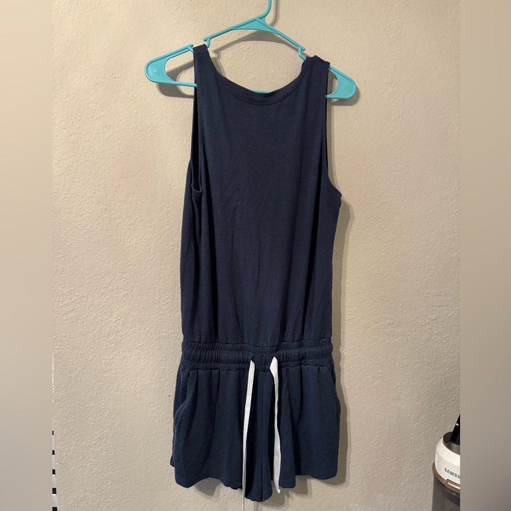 Wilfred Navy Blue Romper